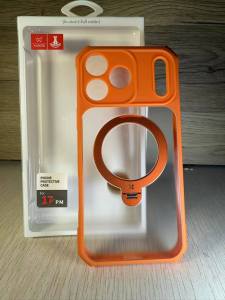 XUNDD Beatle Magnet 3 IN 1 w/ ROTATING Stand Shockproof Case ORANGE EDITION IPHONE 17 PRO MAX 17 PRO