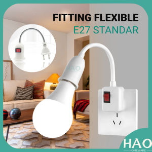 Fitting Lampu E27 Fleksibel Colok Listrik dengan Saklar ON OFF/ Fitting Lampu Flexible E27 Over Colok On/OFF