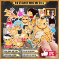 Combo 100 sticker mèo Mỹ Diệu bầy hầy decal siêu dễ thương hot trend hình dán chất liệu chống thấm nước. 