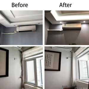 【24h Ship】OFOPL 3x2.5 inches - PVC Molding/Cladding Set PVC Copper Pipe Cladding/Molding Set for Aircon Good for 1hp - 3hp