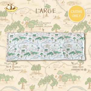 LITTLE WILD LEAF || [Designed in SG] Baby Bamboo Pillow Set with Pillow + Case (100 Acre Wood)