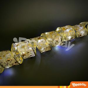 Ribbon LED Natal 5 m | Pita Lampu Baterai | Dekor Pohon Xmas