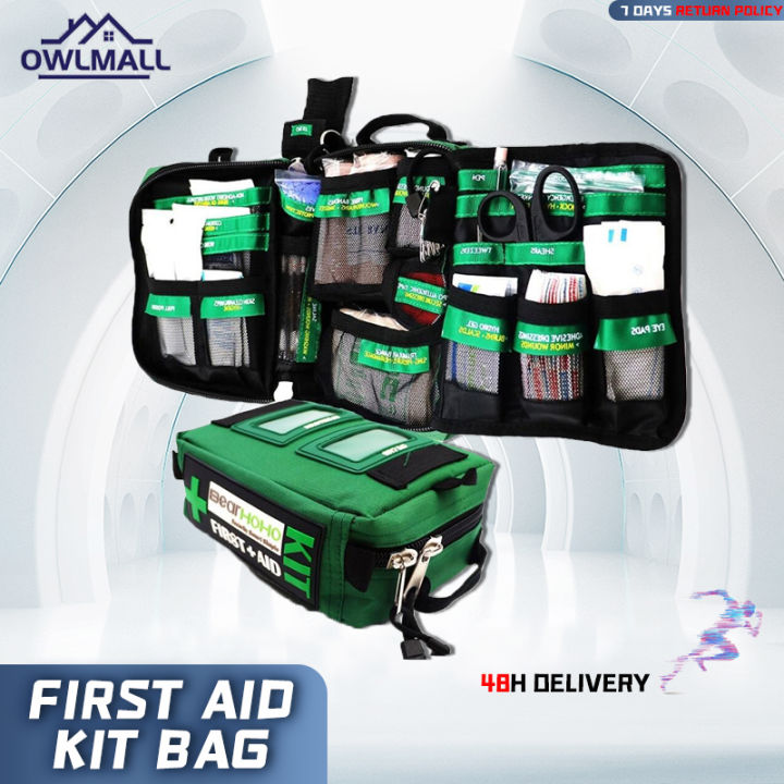 165-Piece Emergency Medical Rescue First Aid Kit Bag For Workplace ...