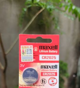 Pin Maxell CR2025 Lithium 3V / CR 2025 Vỉ 5 viên - Made In Japan