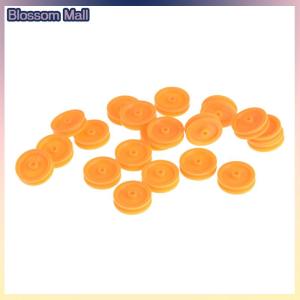 [Blossom] 20pcs 2mm หลุมสีส้มพลาสติกสายพานรอกสำหรับ DIY RC Toy Car Airplane