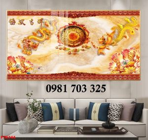 Tranh gạch rồng phượng đẹp 3D