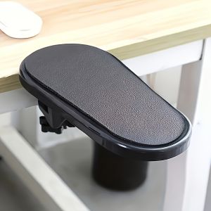 1pc Ergonomic Armrest Wrist Rest - Synthetic Rubber Computer Desk Extender - Office Chair Elbow Support for Stress Relief And Pain Reduction - Home Office Accessories for Keyboard And Mouse Use