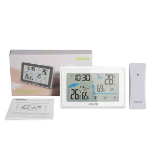 BALDR Large Touch Screen Wireless Weather Station In/outdoor Digital Temperature Humidity Monitor Comfort Level Indicator Sensor