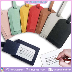 1pcs Airplane Suitcase Tag Soft Holiday Travel Airplane Check-in PU Leather Boarding Pass