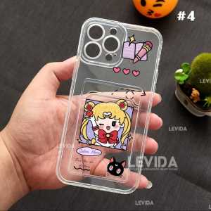 Case Slot Kartu / Card Case Bening Gambar CC-01 Tecno Spark 30 Pro Tecno Camon 40 4G