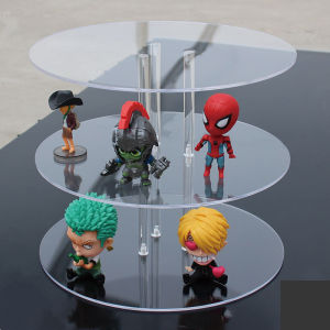 ชั้นอะคริลิค วงกลม สีใส 20 สม ชุดของ โชว์สินค้า และของสะสม