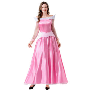 Perdagangan Asing Wanita Dewasa Baru cos Fairy Tale Sleeping Beauty Princess Dress Halloween Kostum Bermain Peranan