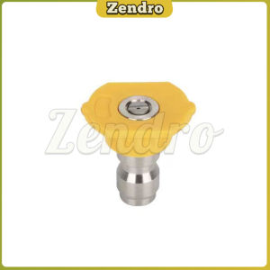 ZEO Stainless Steel Quick Connect Pressure Washer Nozzle 0 15 25 40 64 Degree Nozzles