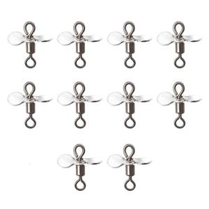 10Pcs DIY Fishing Lures Hook Baits Fishing Accessories Plug Casting Propeller Spinnerbait Stainless Spinnerbait Props