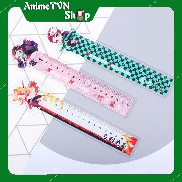 [Mã LIFEBT15K giảm 10% đơn 0Đ] Thước Kẻ Nhựa Cứng Acrylic Anime/Manga ...