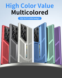 Luxury Heat Dissipation Cooling Phone Case For S22 S23 S24 S25 PLUS S22 S23 S24 S25 Ultra Breathable Mesh Grid Hard PC Cover