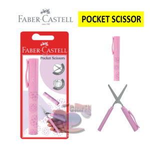Faber castell Gunting kecil Pocket Scissor Faber Castell Pocket Scissors Gunting Faber Castell Poket Gunting Mini Gunting Kertas Gunting Pulpen Pen Scisor Scissor Gunting Poket - Warna Acak