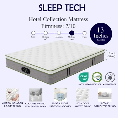 Pocket Spring Mattress Cooling Memory Foam Mattress Single Mattress Queen Size Mattress King Mattress for Ultimate Comfort and Support