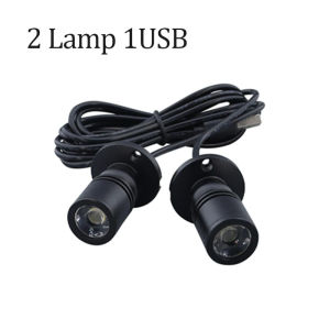 USB 5V Led Spot Light 3W Surface Mounted Cabinet Showcase Counter Jewelry Lamp Rotatable Angle CeilingSpotlight