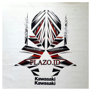 Striping motor / stiker kawasaki Ninja ss 2014 putih