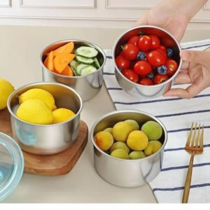 Hộp Inox 304 Đựng Thực Phẩm Có Nắp Kín Chống Tràn Giữ Nhiệt Tốt – Set 2 Hộp – Dùng Được Cho Bếp Từ