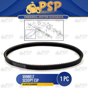 Vanbelt Scoopy eSP 2015 (Only) - Fan Van Belt Drive Belt Vbelt Panbel Fanbelt Fanbel Rantai Rante