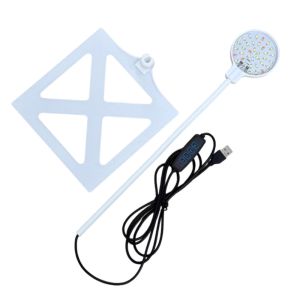 JPTD Waterproof Fish Tank Lamp Energy Saving Rotation Clip-on Aquarium Lamp Durable 3 Modes Plants Grow Lamp Home Decorations