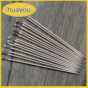 huayou 25PCS ความแข็งสูงสแตนเลสตัดเย็บเข็มข้ามเย็บผ้าเข็ม