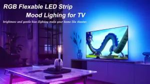 Đèn LED dải RGB 24Key APP Đổi màu nhấp nháy Đèn phòng Đồng bộ hóa nhạc Trang trí nhà cửa