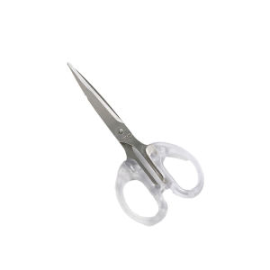Stainless Steel Scissors Transparent Hand Paper Cuttings Tools Hand Craft School Supplies