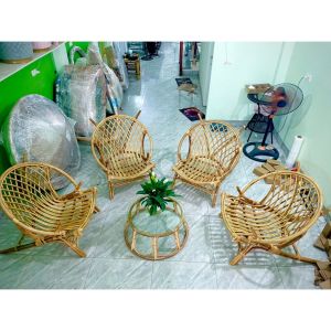Ghế Song Mây SMARTHOMES Thiết Kế Thư Giãn Cao Cấp Decor Phòng Khách Sân Vườn Cafe
