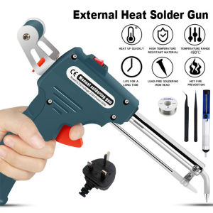 IFONSEN Auto Welding Automatic Feed Soldering Iron 220V 60W Electric Temperature Tool Adjustable Solder Tool Kit Fast Heating with Lead-free Wire Desoldering Pump Tweezers