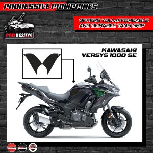 GRIPPY KAWASAKI VERSYS 1000 SE RUBBERIZED TANKGRIP PROTECTOR TRACTION ANTI SLIP PADHESSIVE
