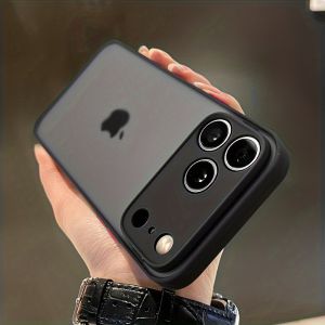 Translucent Armor Phone Case For iPhone 17 16 14 13 15 Pro Max Hard PC Cases For iPhone17 15 Pro Max Shockproof Matte Back Cover
