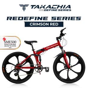 TAKACHIA® REDEFINE Series Foldtain Bike | Foldable Mountain Bike | Foldable Hybrid Bike | City Bike | Road Bike | Foldable Bike | SHIMANO Sora 9-Speed | LITEPRO Gear | Certified Premium Grade Aluminium | Foldable & Ultralight