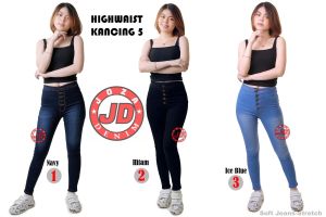 Jumbo Highwaist Kancing 5 Big Size 27-38 / HW Kancing Jumbo / Highwaist Jumbo / Hw Jeans Jumbo