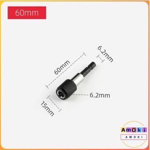 Amoki Hex Shank Drill Bits Adapter 60mm 100mm 150mm Screwdriver Impact Driver Adaptor Quick Change