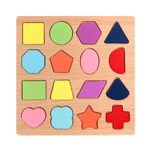 MKS Mainan Puzzle Kayu Edukasi 3D Huruf Angka Alphabet Bentuk Mainan Anak Wooden Puzzle MK102