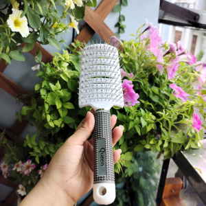 Lược gỡ rối tóc tạo phồng tóc sấy tạo kiểu tóc bán nguyệt QUEEN