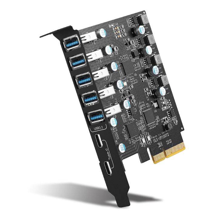 Hrda System (HRDA) PCI-E to USB 3.2 Type Card Gen 2 Adapter with 20 Gbps Bandwidth ...