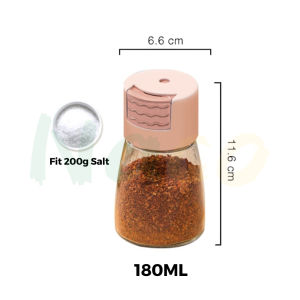 Salt Bottle Salt Dispenser Automatic Rebound Seasoning Bottle Spice Sugar Pepper Seasoning Bottle Container