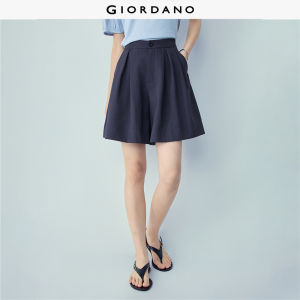 Giordano Beau Monde Women Casual Pants Elastic Waist Woven Relaxed Non-Stretch Free Shipping 13406302