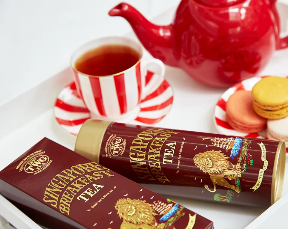 TWG Tea | Singapore Breakfast Tea, Black Tea & Green Tea Blend in