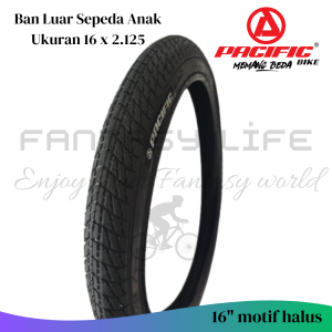 Fantasy Ban luar ukuran 16 x 2.125 pacific hitam motif halus sepeda anak