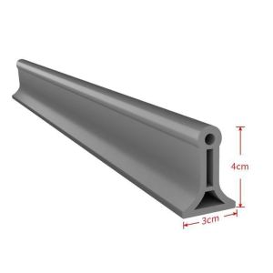 MAJESTICX 1M Ground Block Water Stop Strip Water Proof Curve Frame Floor Barrier Dust Block Stick Mount Shower Accessory Bathroom Floor