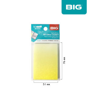 Sticky Notes Memo Tempel BIG PET Warna Warni Glitter Gradasi Ombre Gradient Transparan