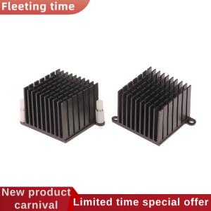Fleeting time 3D Printer Parts Heatsink Aluminum Cooling Heat Sink Radiator Black Heat Dissipation With Ears Motherboard Heat Sink 37x37x30MM