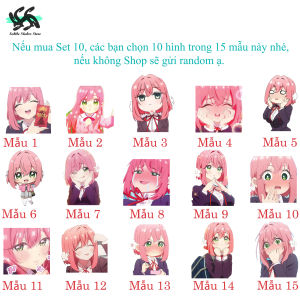 100 CÔ BẠN GÁI YÊU BẠN RẤT RẤT RẤT RẤT RẤT NHIỀU - Set 10/15 Sticker Hakari Hanazono anime/manga Kimi No Koto Ga Dai Dai Dai Dai Daisuki Na 100-Ri No Kanojo hình dán điện thoại laptop trang trí siêu đẹp chống nước chống xước