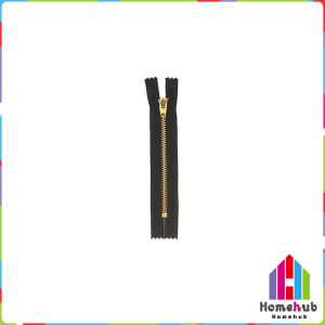 HB Rugged Metal Zipper Teeth Length 4" 5" 6" 7" Invisible Zipper for Jeans/Skirts