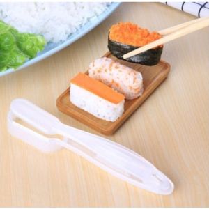 Cetakan Sushi Molder Cetakan Pembuat Nasi Bento Bola Onigiri Cetakan Bekal Nasi Makan Anak Gagang Panjang